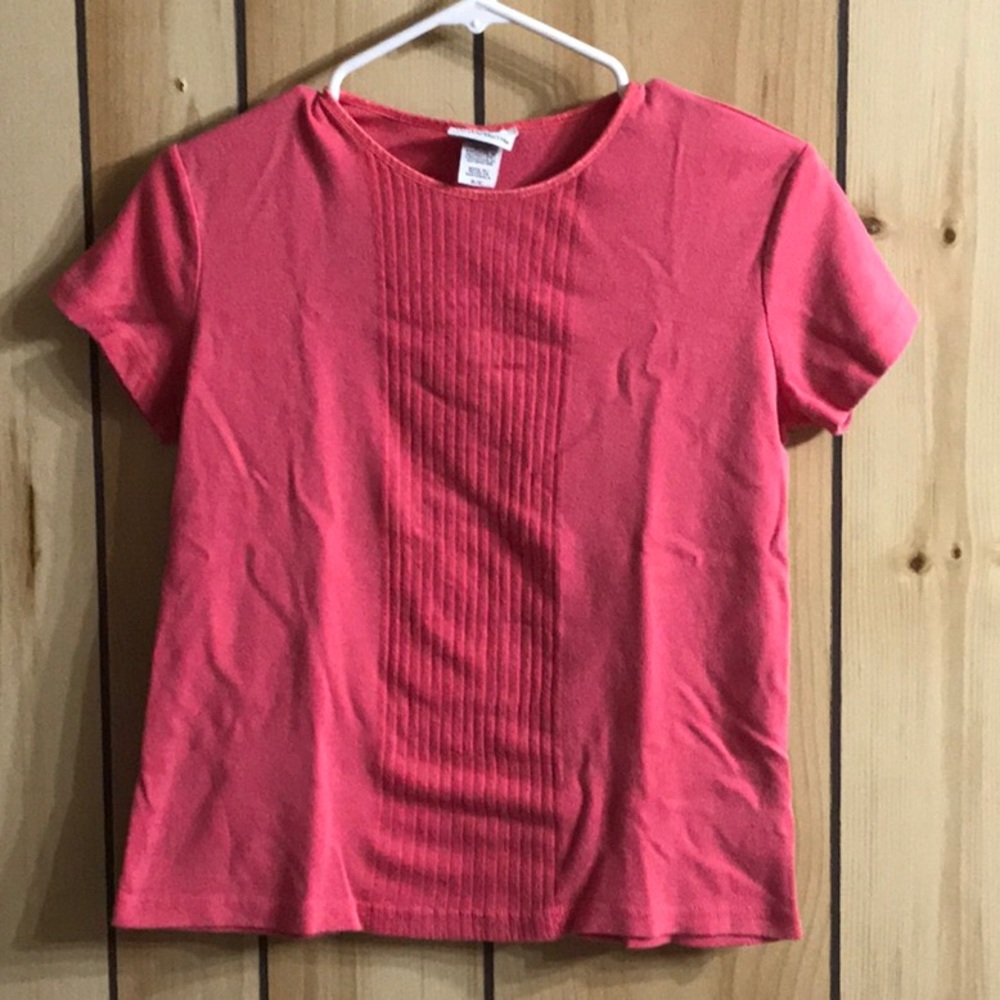 Women’s Size S Dressy Top Coral short sleeve
